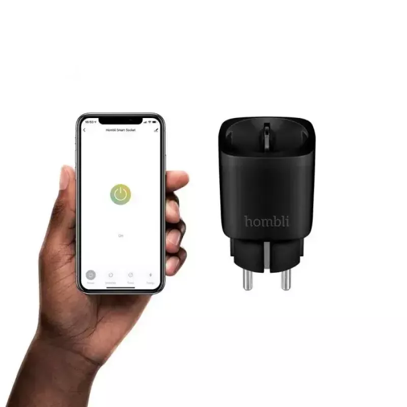 Hombli enchufe inteligente HBPP-0205, 3680 W, para interior, negro, pack promocional 2+1 (3 uds.)