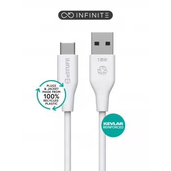 eSTUFF ES605170-BULK Cable USB USB 2.0 1 m USB-C USB-A Blanco