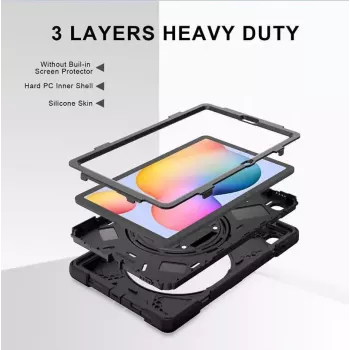 Funda eSTUFF AUSTIN Defender para Samsung Galaxy Tab S6 Lite 2022/2020 Negra