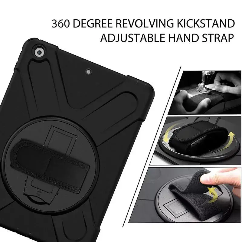 Funda eSTUFF CHICAGO Full Body Defender para iPad 10.2 Negra