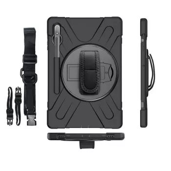 Funda eSTUFF CHICAGO Full Body Defender para Samsung Galaxy Tab S8/S7 Negra