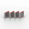 Bloqueador de puerto USB Type-C Lindy (sin llave) – pack de 10, Rosa