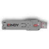 Llave para bloqueador de puerto Lindy USB Type-A Rosa
