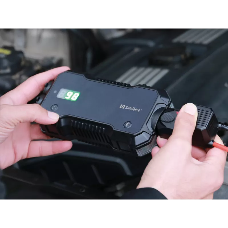 Batería externa de arranque para coche Sandberg 10000 mAh USB Type-A Type-C Negra