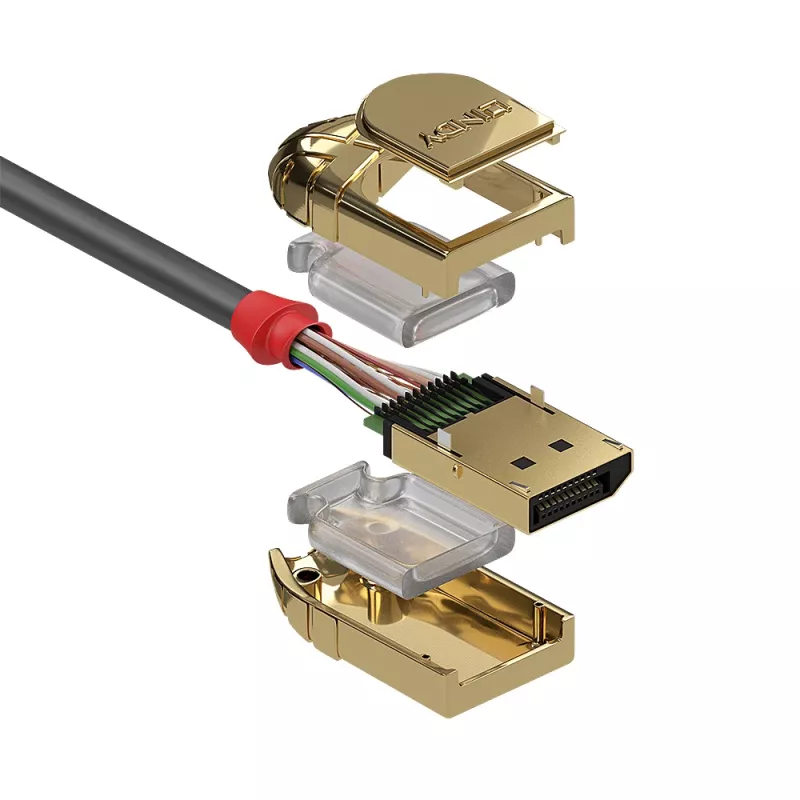 Lindy Cable DisplayPort 1.4 de 3 m, Gold Line