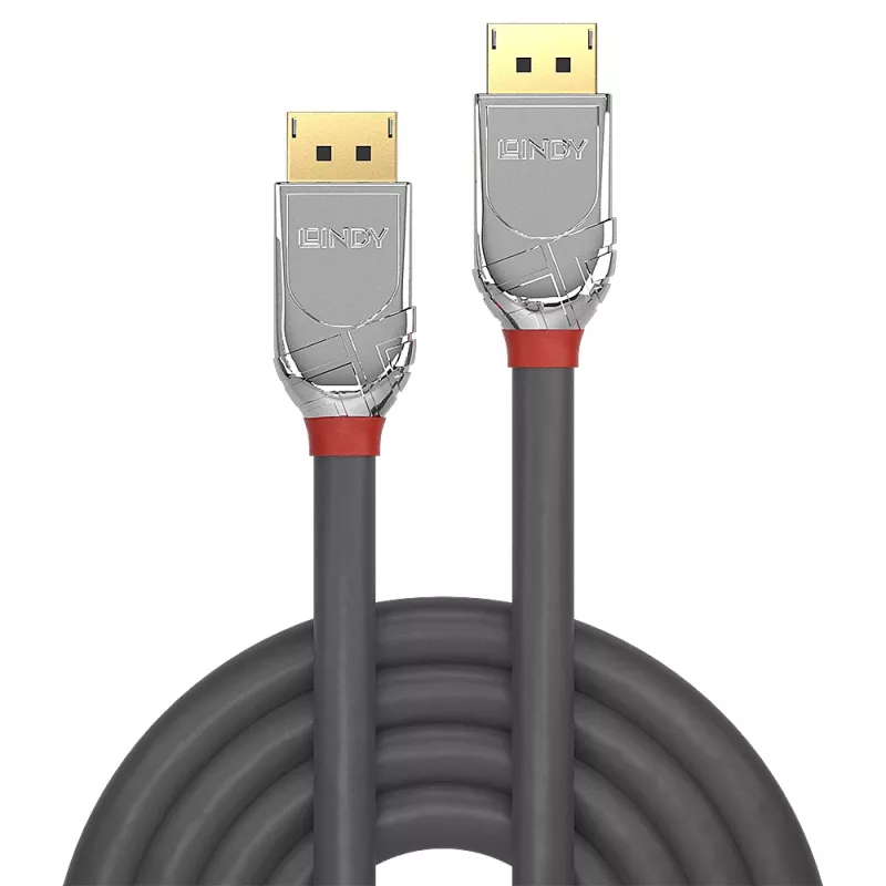 Lindy Cable DisplayPort 1.4 de 2 m, Cromo Line