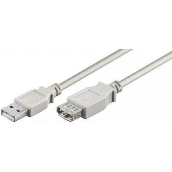 Microconnect USBAAF1 Cable USB USB 2.0 1 m USB A Gris