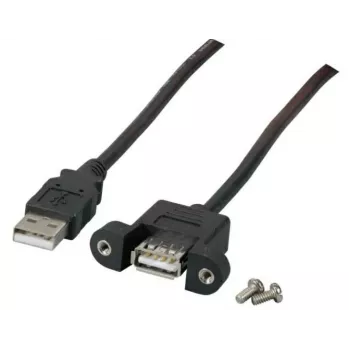 Microconnect USBAAF1PANEL2 Cable USB USB 2.0 1,8 m USB A Negro