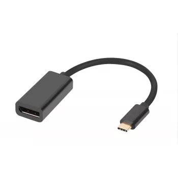 Microconnect MC-USBC-DPF1.2 Adaptador de cable de vídeo DisplayPort USB Type-C Negro