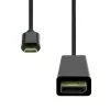 Adaptador de cable de vídeo ProXtend USBC-DP-0005 0,5 m USB Type-C DisplayPort Negro