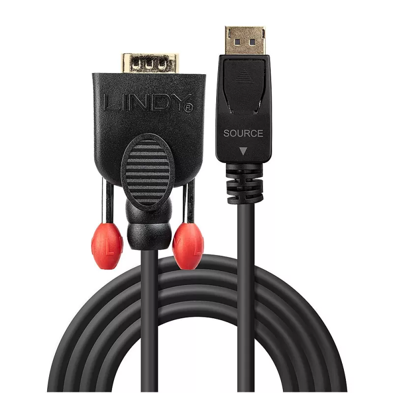 Cable DisplayPort a VGA Lindy 0,5 m
