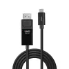Cable adaptador USB Type-C a DP 8K60 Lindy 3 m, 3 m, USB Type-C, DisplayPort, macho, macho, recto