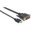 Adaptador de cable de vídeo Techly ICOC-HDMI-D-045 5 m DVI-D negro