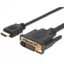 Cable de vídeo Techly HDMI a DVI-D M/M 1,8 m ICOC HDMI-D-018