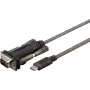Cable serie Microconnect USB3.1CRS232 negro 1 m USB C DB9