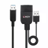 Cable USB 3.2 Gen 2 Type-A híbrido Lindy 35 m negro ABS