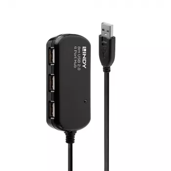Extensión activa USB 2.0 Pro Hub Lindy 8 m