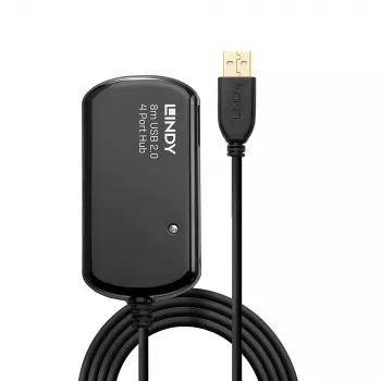 Extensión activa USB 2.0 Pro Hub Lindy 8 m