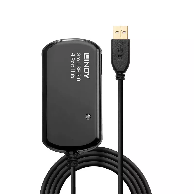 Extensión activa USB 2.0 Pro Hub Lindy 8 m