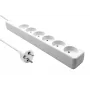 Alargador de corriente Microconnect MC-GRU0605DKW 5 m 6 tomas de CA para interior blanco