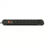 Regleta de enchufes Lindy 73104 8 tomas de CA para interior negro