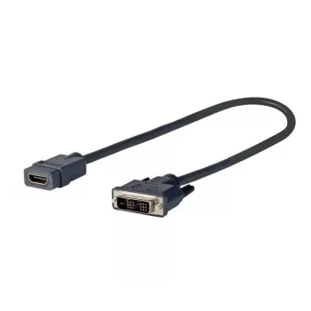 Vivolink PRODVIADAPHDMI adaptador de cable de vídeo 0,2 m DVI-D HDMI negro