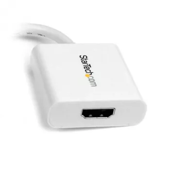 StarTech.com adaptador Mini DisplayPort a HDMI - convertidor de vídeo mDP a HDMI - 1080p - Mini DP o Thunderbolt 1/2 de Mac/PC a monitor/pantalla/TV HDMI - dongle pasivo mDP 1.2 a HDMI - blanco