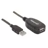 Cable alargador USB-A a USB-A Manhattan 150958