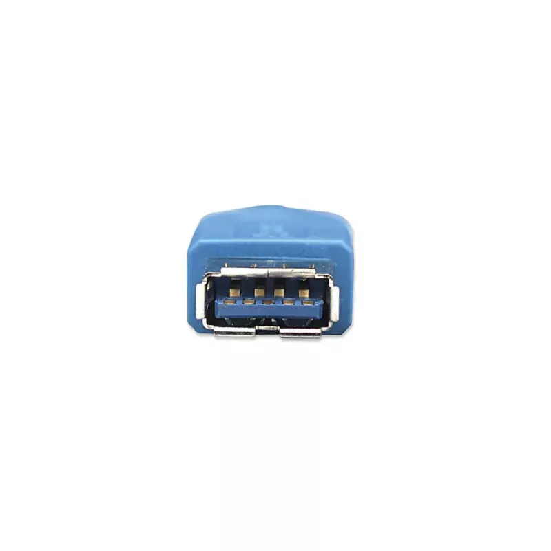 Cable alargador USB-A a USB-A Manhattan 2 m conector macho a conector hembra azul