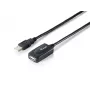 Equip cable alargador activo USB 2.0 tipo A conector macho a conector hembra, 15 m