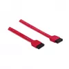 Cable de datos SATA Manhattan, 7 pines, 50 cm, conector macho a conector macho, 6 Gbps, rojo, garantía de por vida