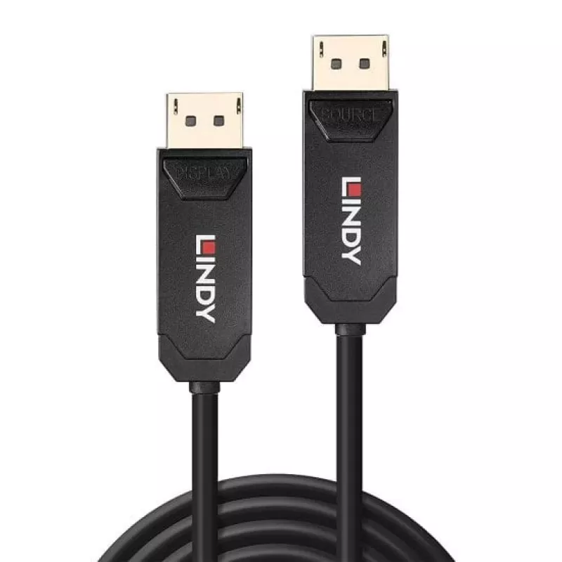 Cable Lindy 15m fibra híbrida DP-2.0-UHBR10