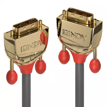 Cable DVI-D Single Link Lindy 15 m, Gold Line