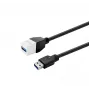Cable adaptador USB 3.0 Type-A conector hembra a Type-A conector hembra VivoLink PROKEYUSB3AFM2W, blanco