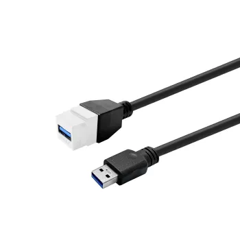 Cable alargador USB 3.0 Type-A a Type-A VivoLink PROKEYUSB3AFM3W 3 m blanco