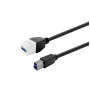 Cable alargador USB 3.0 Type-A conector hembra a Type-A conector hembra VivoLink PROKEYUSB3AFBM2W, blanco
