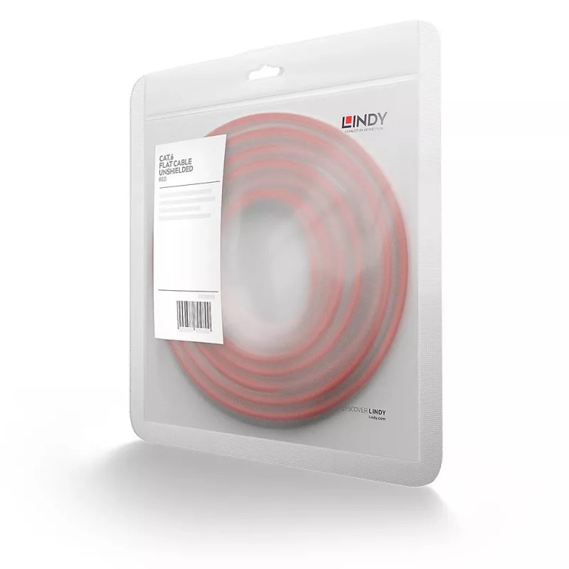 Lindy 47513 Cable de red rojo 3 m Cat6 U/UTP (UTP)