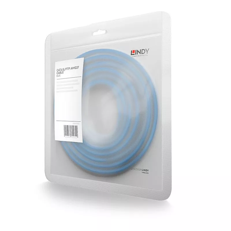 Cable de red Lindy RJ-45/RJ-45 Cat6 0,3 m azul S/FTP (S-STP)