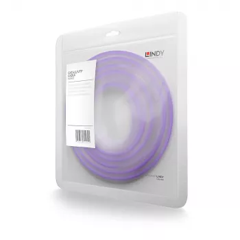 Cable de red Lindy 0,3 m RJ-45 Cat6 U/UTP violeta