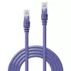 Cable de red Lindy 0,3 m RJ-45 Cat6 U/UTP violeta