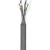Cable de red Goobay CAT 6 U/UTP gris 100m