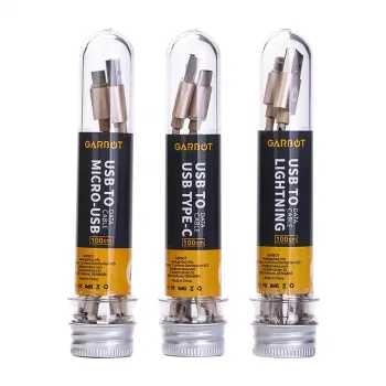 Cable USB Garbot C-05-10194 1m USB A Micro-USB B dorado