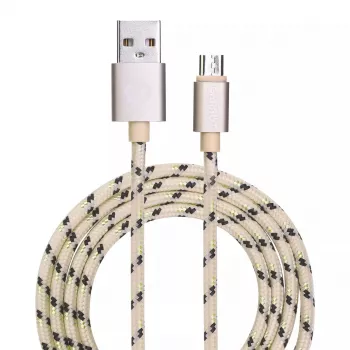 Cable USB Garbot C-05-10194 1m USB A Micro-USB B dorado