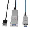 Cable USB 3.0 de fibra óptica Lindy 30m