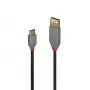 Cable USB 2.0 Type-A a C Lindy 0,5 m, Anthra Line
