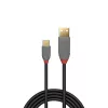 Cable USB 2.0 Type-A a C Lindy 0,5 m, Anthra Line