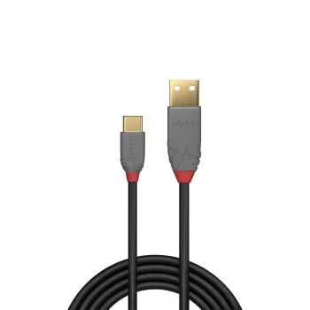 Cable USB 2.0 Type-A a C Lindy 0,5 m, Anthra Line