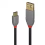 Lindy 36897 cable adaptador USB 2.0, USB-C macho a USB-A hembra, Anthra Line, 0,15 m