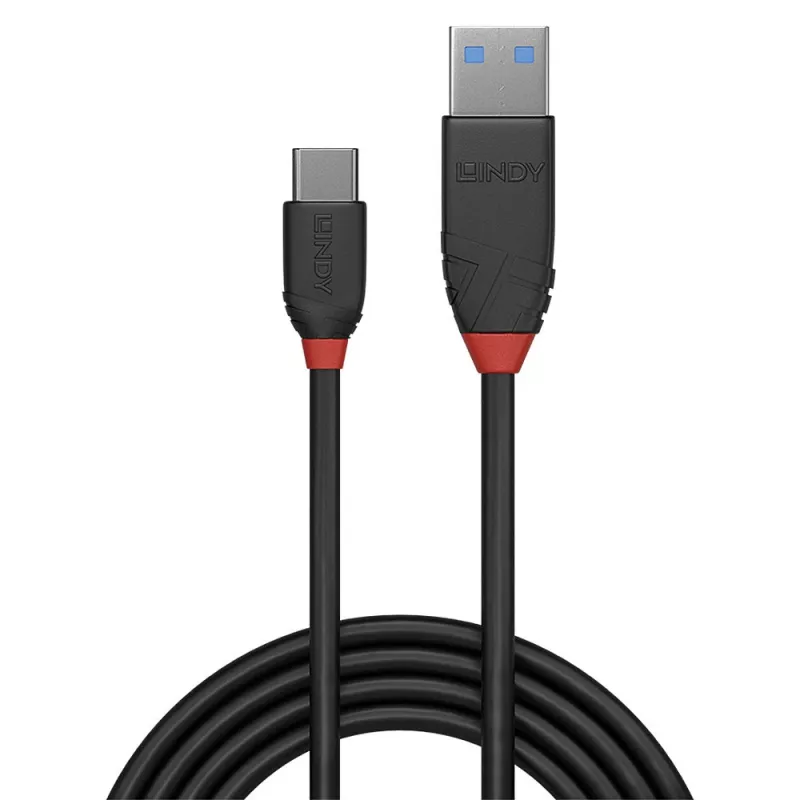 Cable USB Lindy 36914 USB 3.2 Gen 1 (3.1 Gen 1) 0,15 m USB C USB A negro