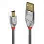 Cable USB 2.0 tipo A a Mini-B Lindy 7,5m, Cromo Line